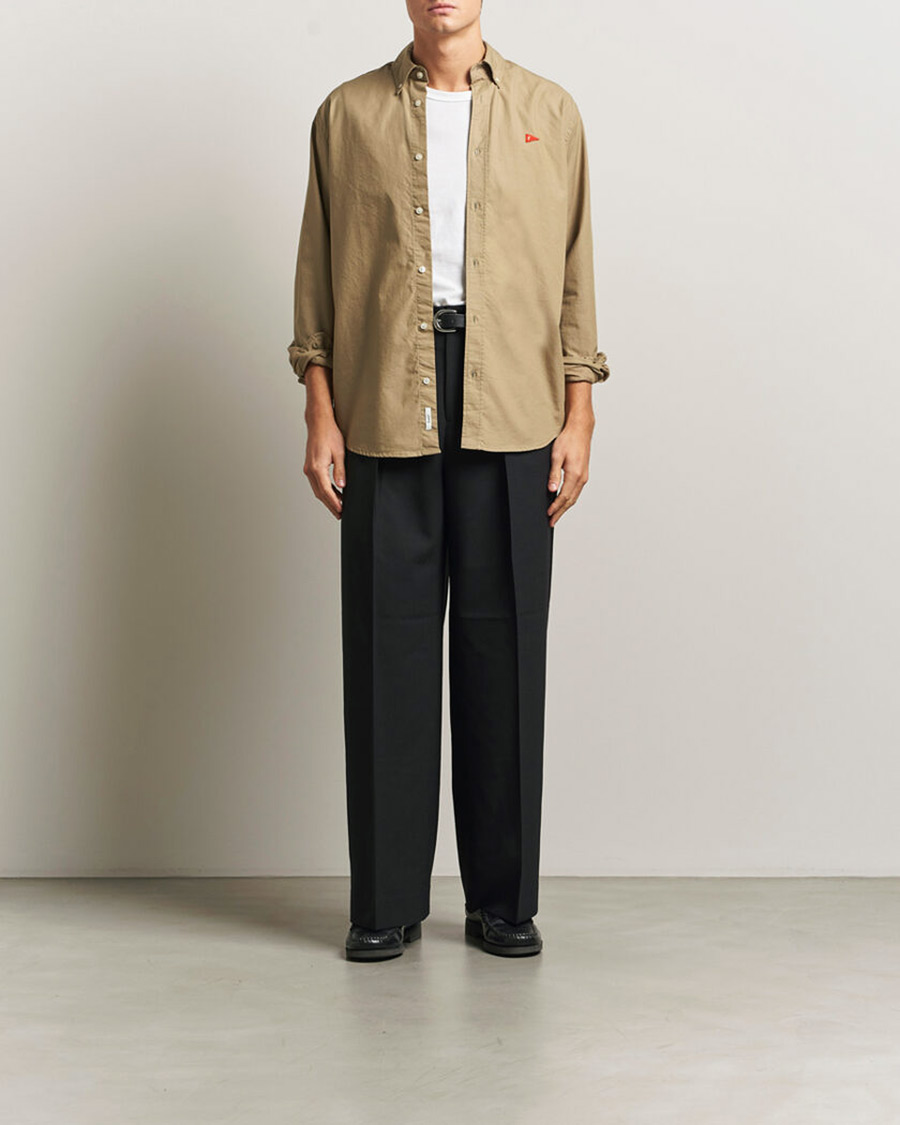 Mies | Kauluspaidat | Forét | Flag Regular Fit Oxford Shirt Khaki