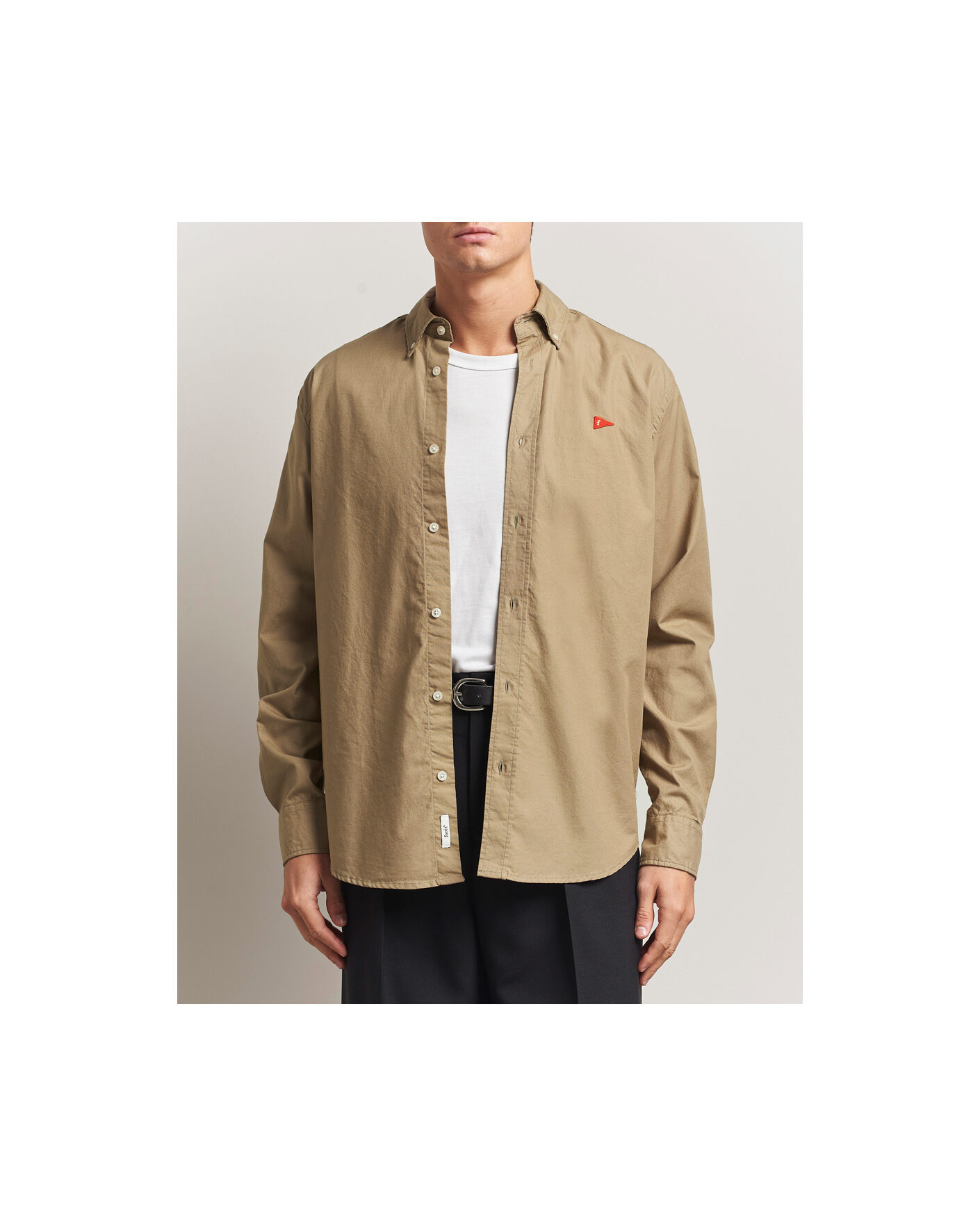 Mies | Kauluspaidat | Forét | Flag Regular Fit Oxford Shirt Khaki