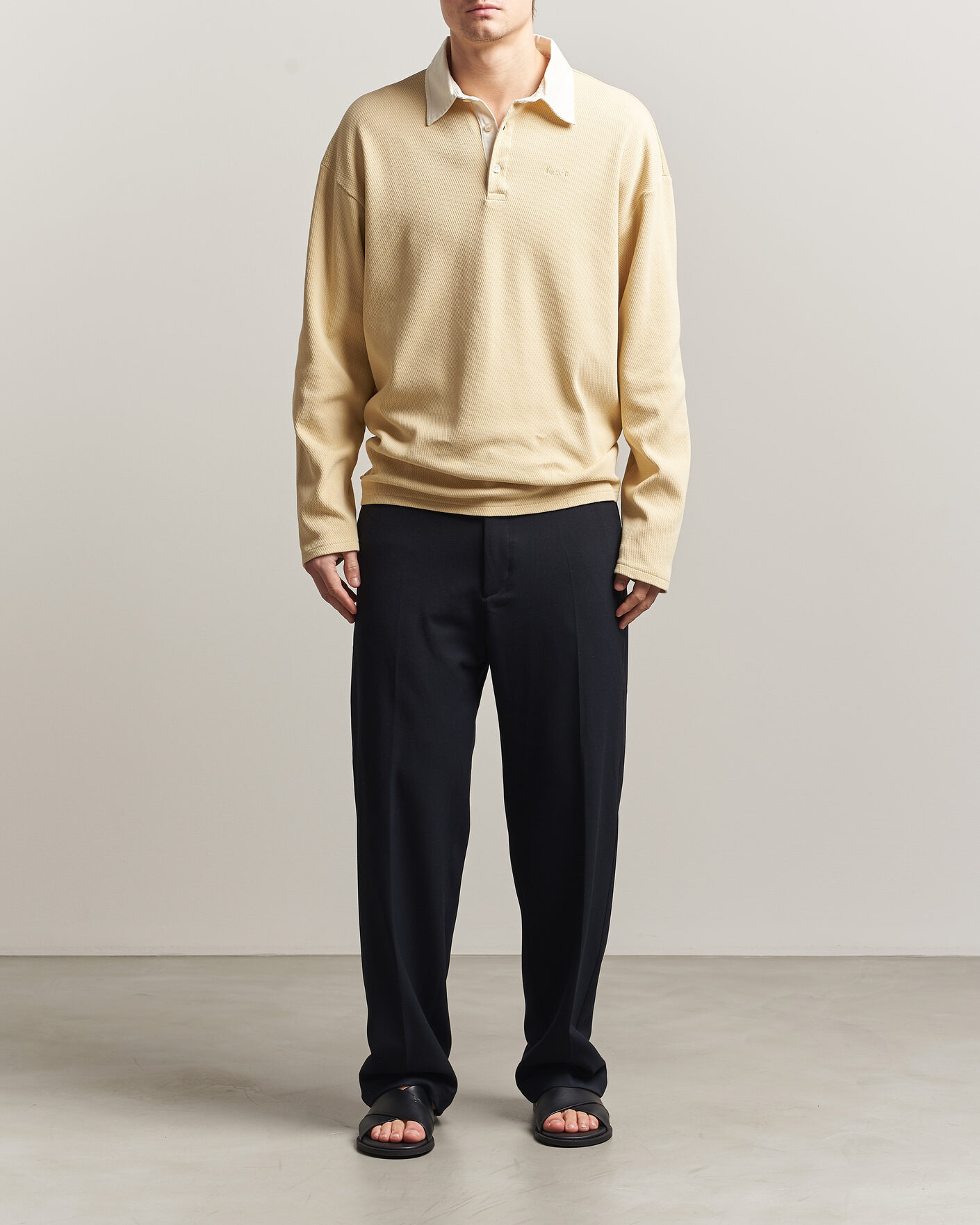 Mies | Puserot | Forét | Match Rugby Structured Sweatshirt Vintage Yellow