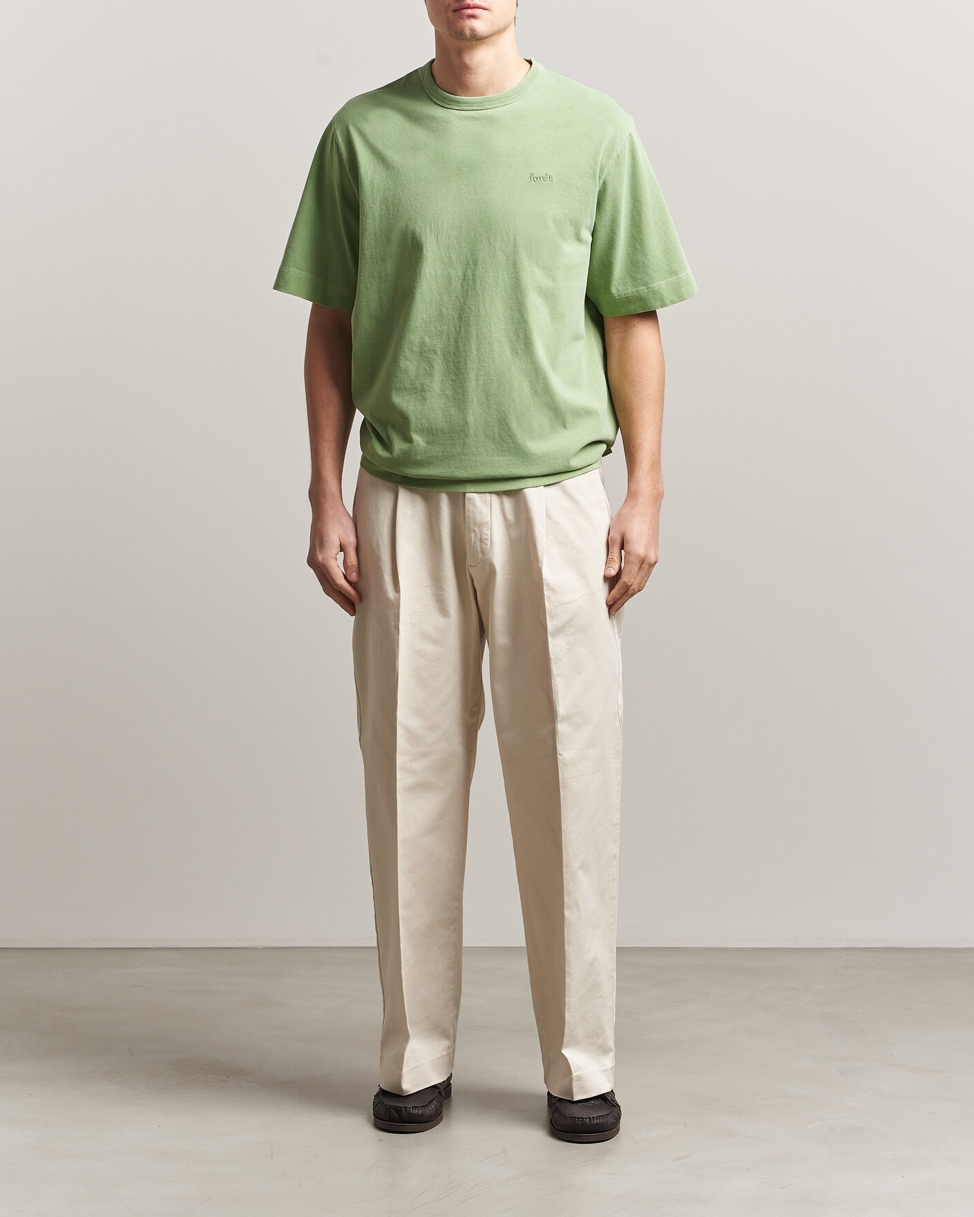 Mies | T-paidat | Forét | Park Loose Fit T-Shirt Vibrant Moss