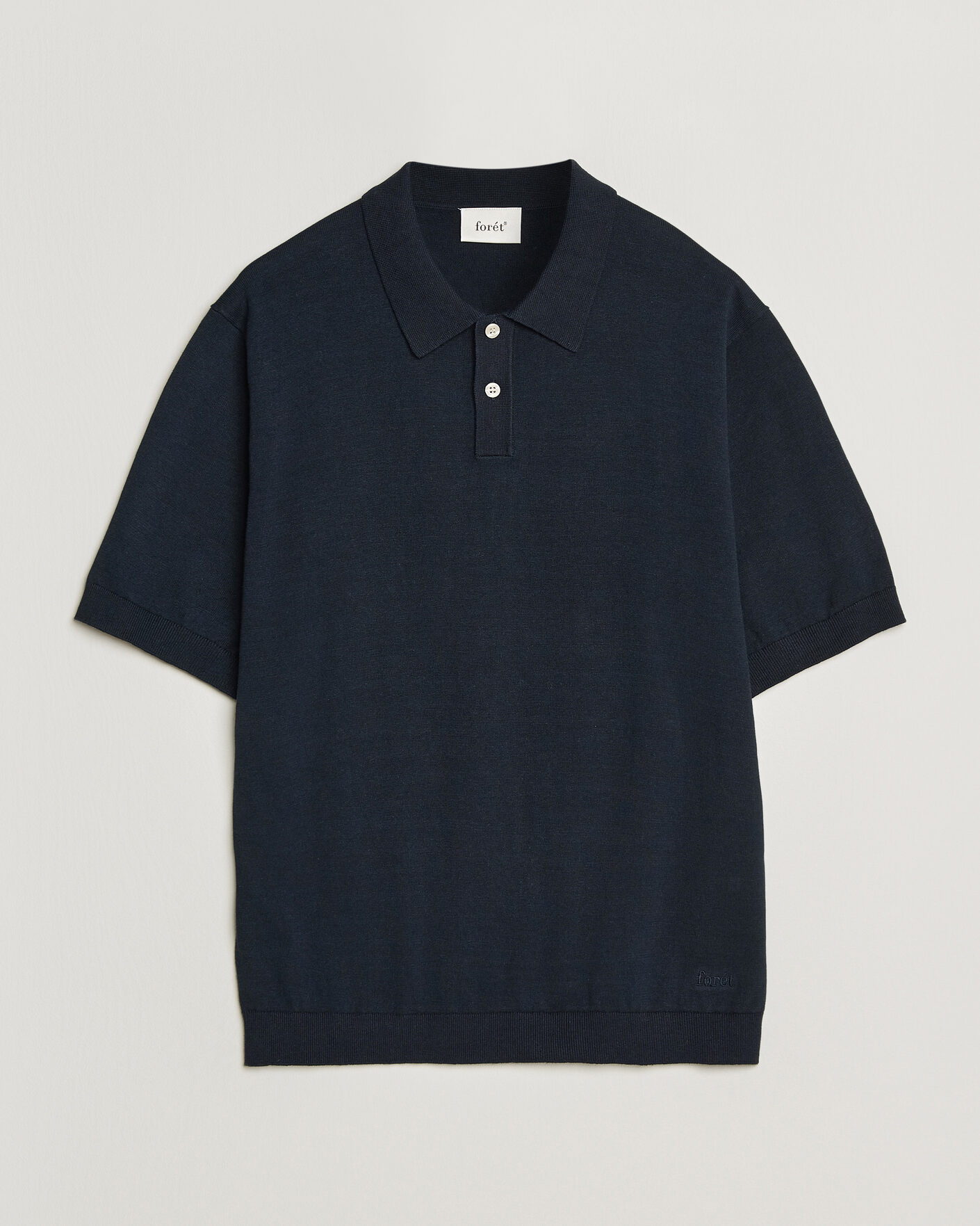 Mies | Pikeet | Forét | Sea Cotton/Linen Polo Navy