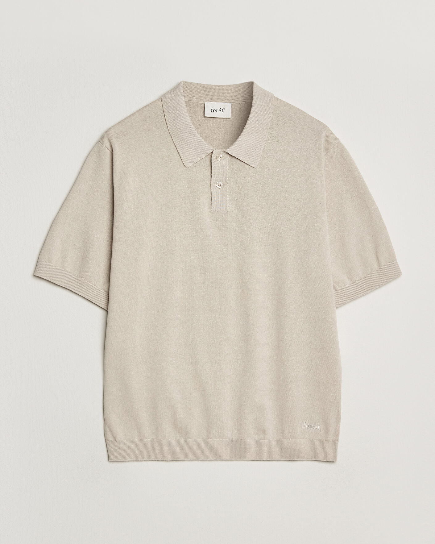 Mies | Pikeet | Forét | Sea Cotton/Linen Polo Oatmeal