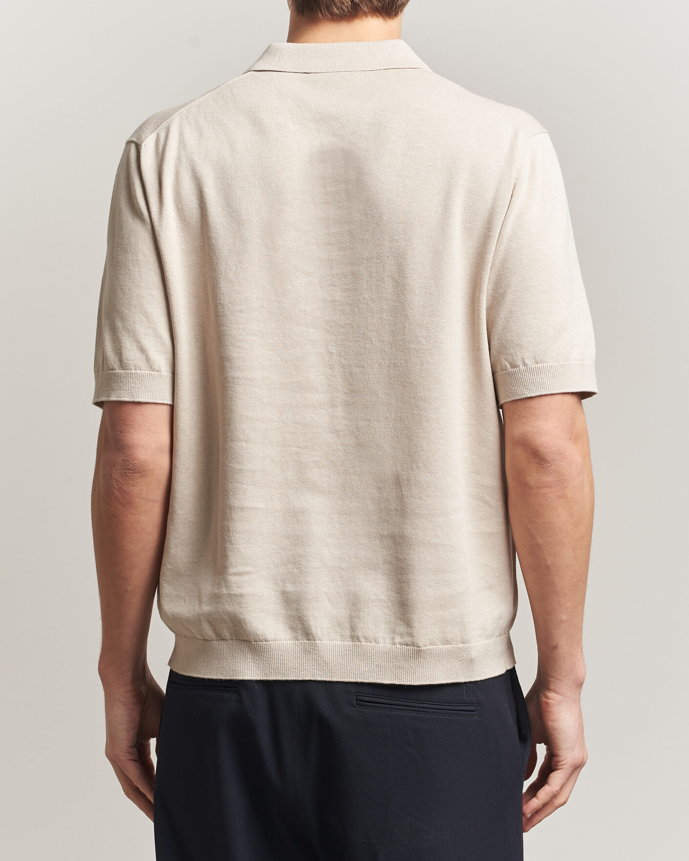 Mies | Pikeet | Forét | Sea Cotton/Linen Polo Oatmeal