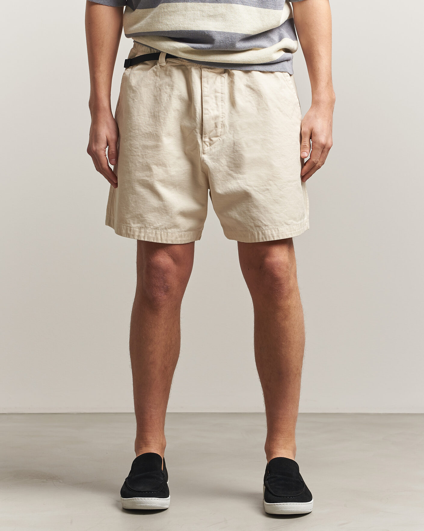 Mies | Shortsit | Stone Island | Marina Organic Slub Cotton Shorts Ivory