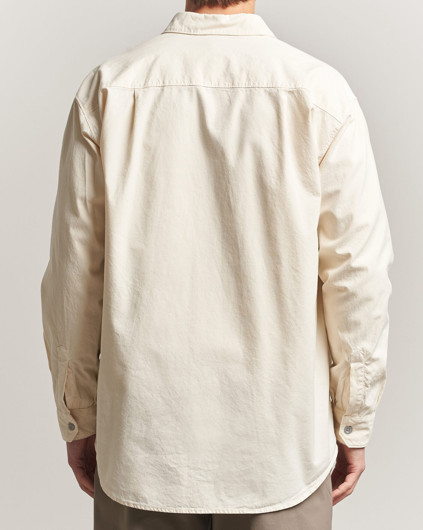 Mies | Kauluspaidat | Stone Island | Marina Cotton Panama Weave Overshirt Ivory