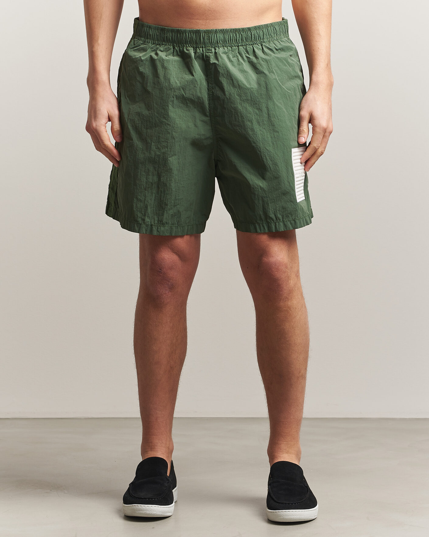 Mies | Uimahousut | Stone Island | Marina Micro Brushed Nylon-TC Swimshorts Quartz Green