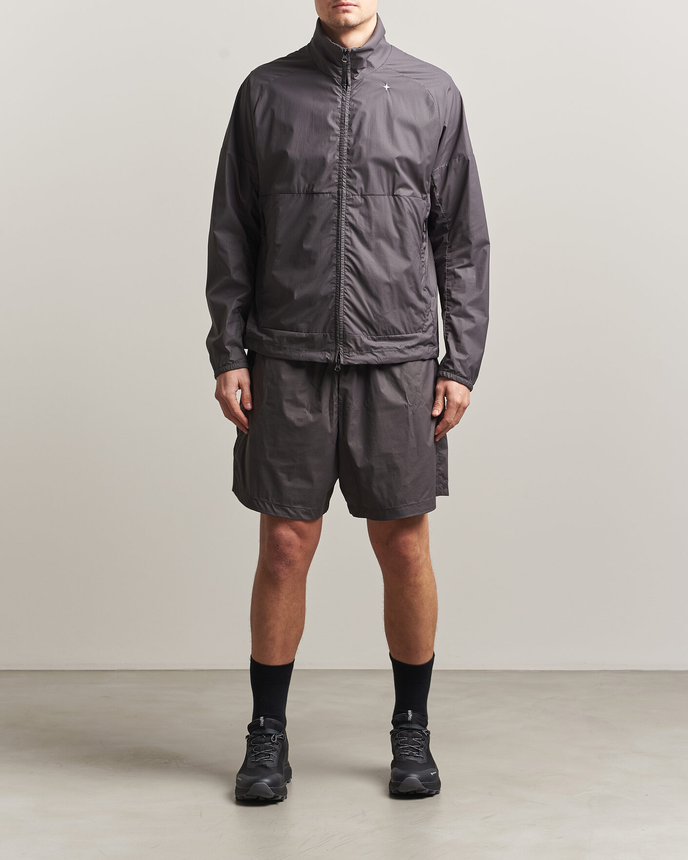 Mies | Shortsit | Stone Island | Stellina Nylon Stretch Shorts Charcoal