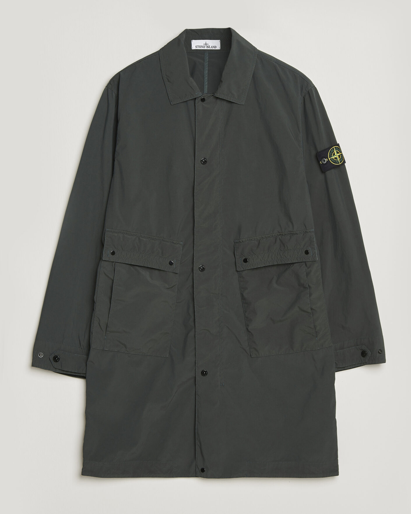 Mies | Takit | Stone Island | Light Compact Car Coat Charcoal