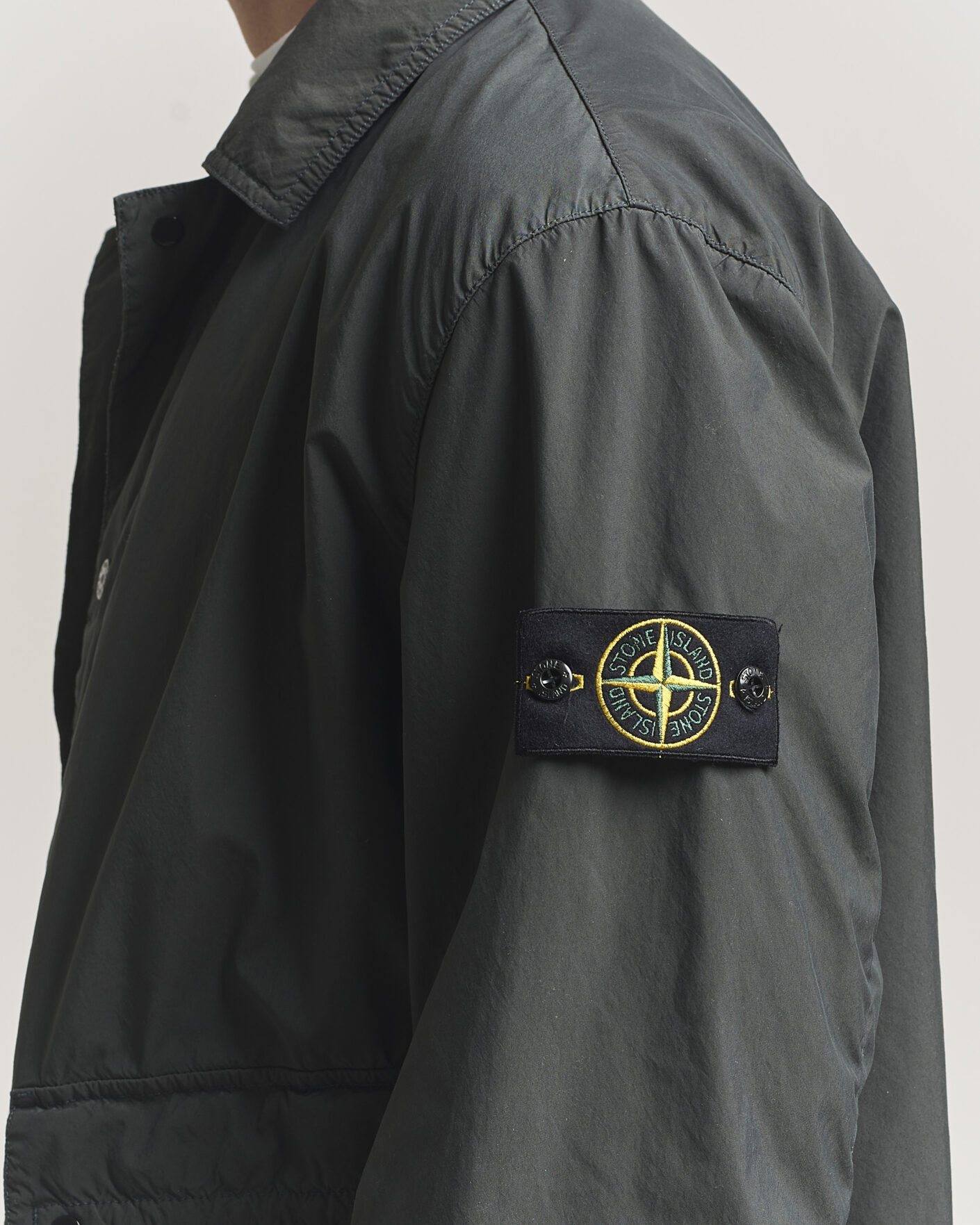 Mies | Takit | Stone Island | Light Compact Car Coat Charcoal