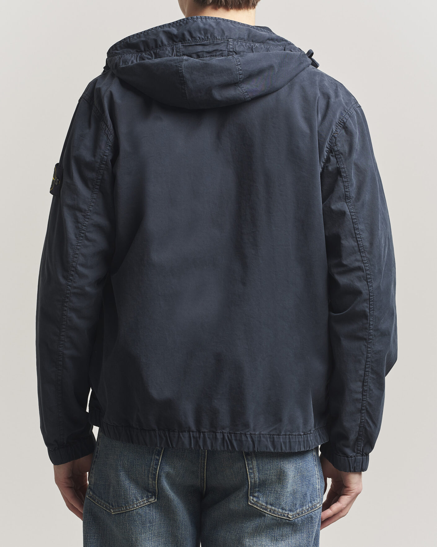 Mies | Takit | Stone Island | Stretch Cotton Twill Hood Jacket Navy