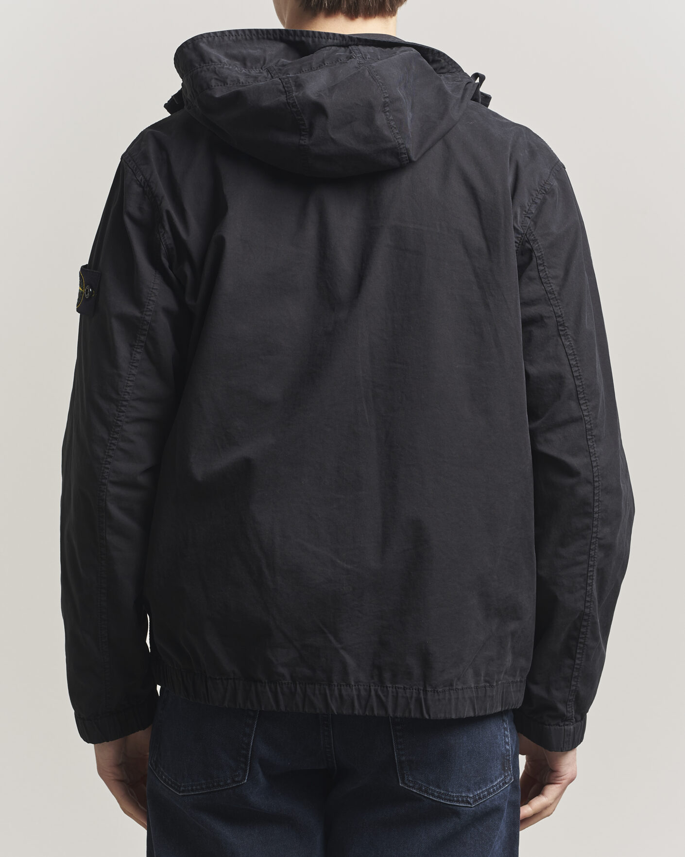Mies | Takit | Stone Island | Stretch Cotton Twill Hood Jacket Black