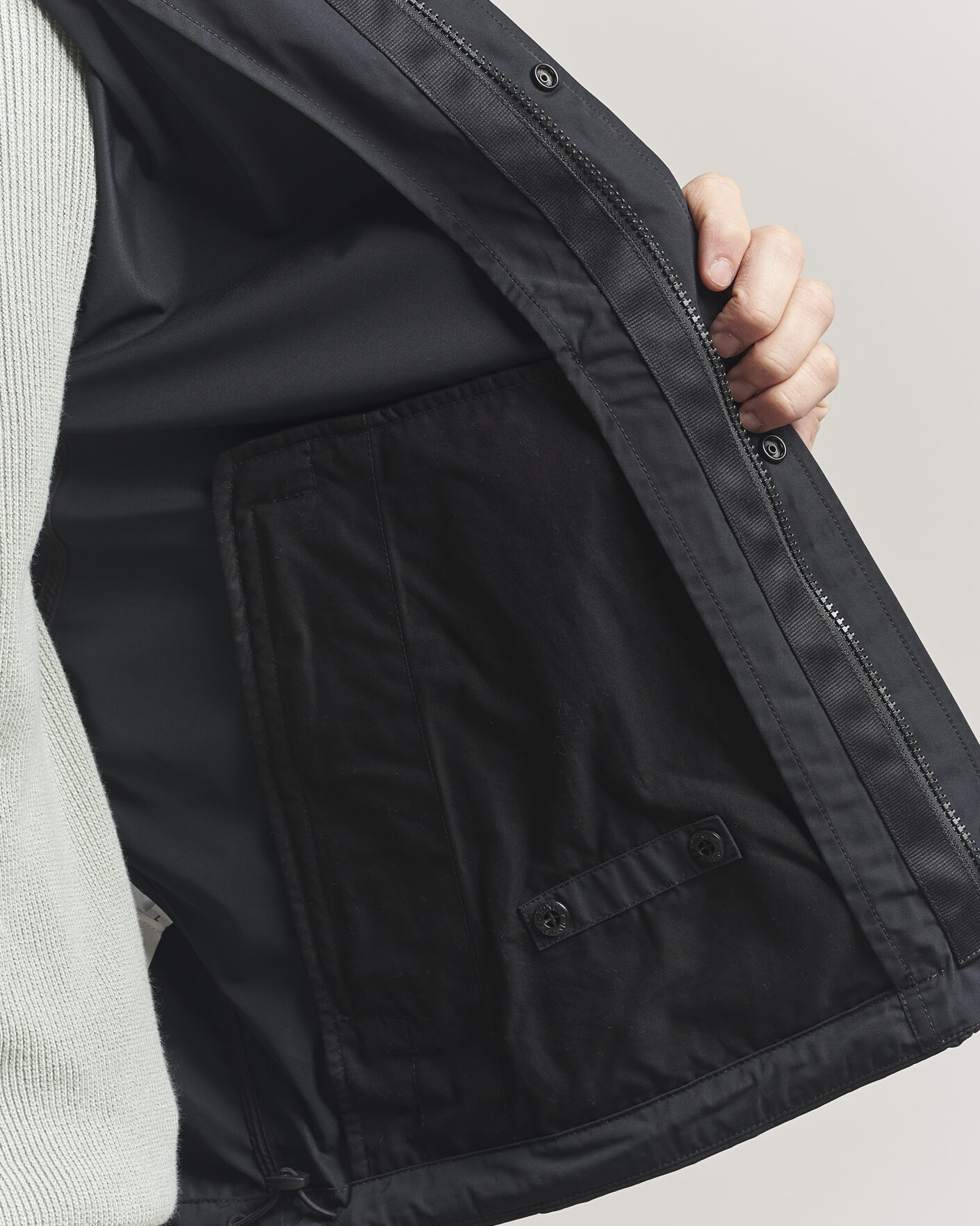 Mies | Takit | Stone Island | Micro Twill Stand Collar Jacket Black