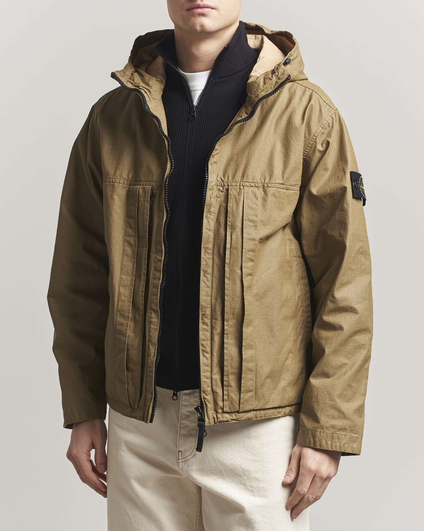 Mies | Takit | Stone Island | Double Coated Cotton Ripstop Jacket Military Green