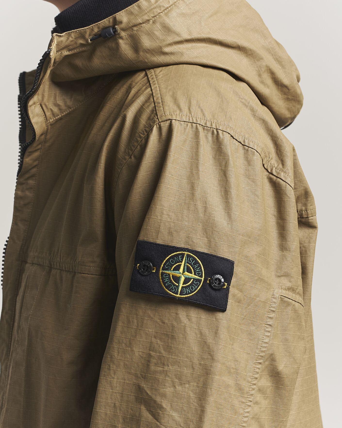 Mies | Takit | Stone Island | Double Coated Cotton Ripstop Jacket Military Green