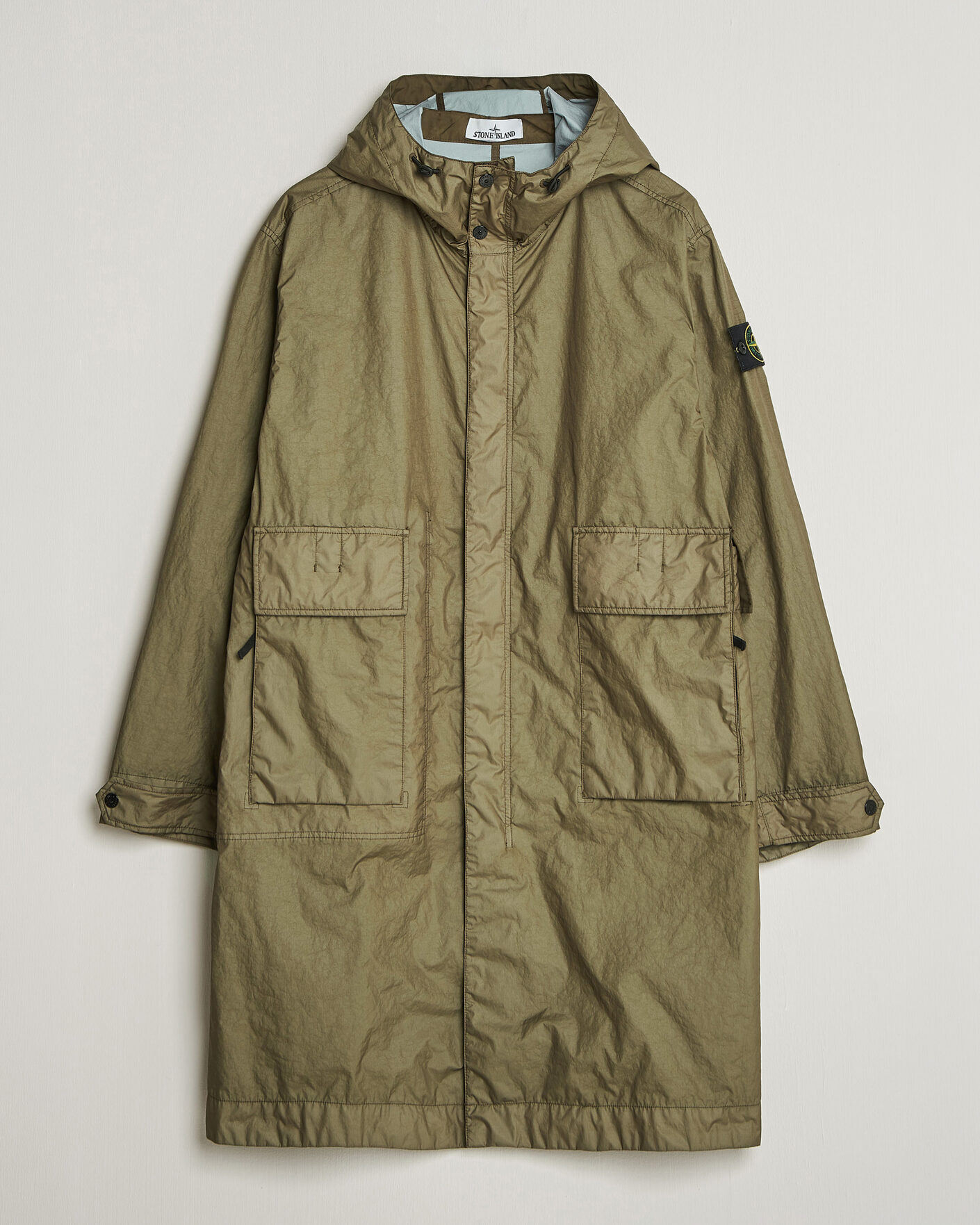 Mies | Takit | Stone Island | Membrana 3L Hooded Parka Military Green