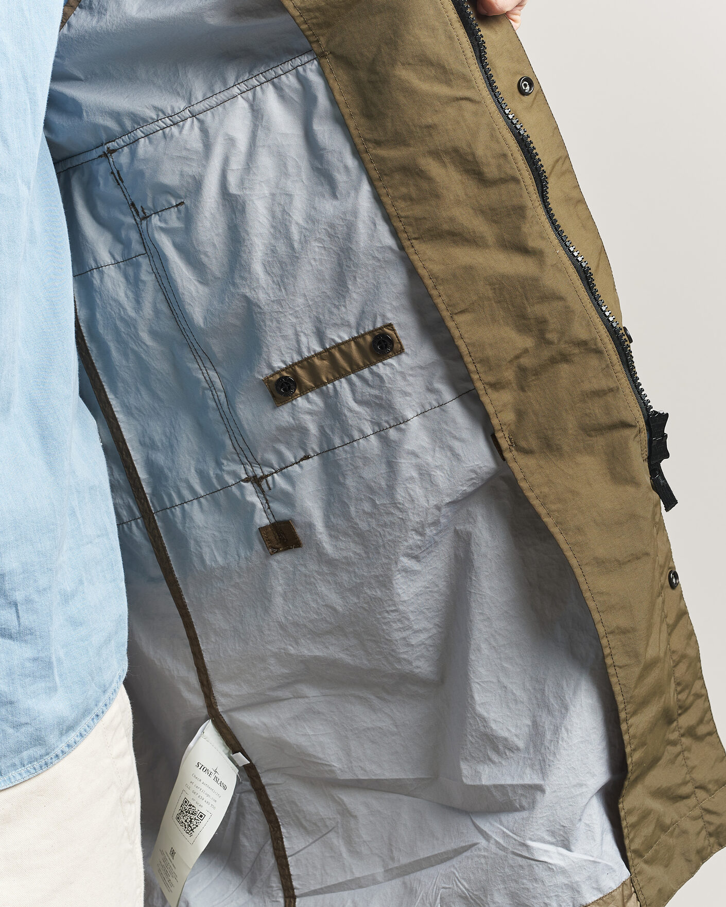 Mies | Takit | Stone Island | Membrana 3L Hooded Parka Military Green