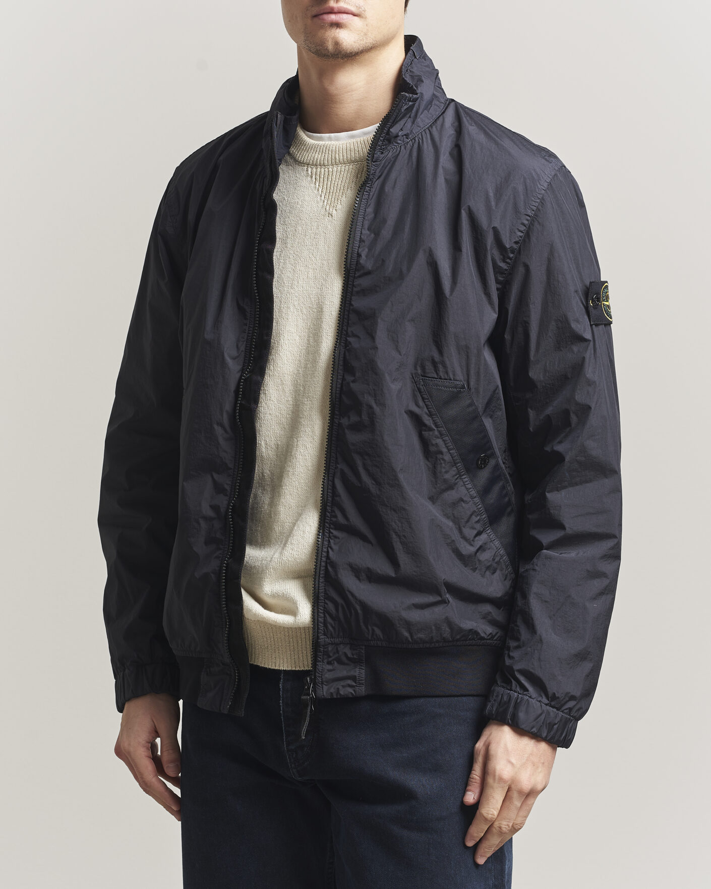 Mies | Takit | Stone Island | Crinkle Reps Short Jacket Navy
