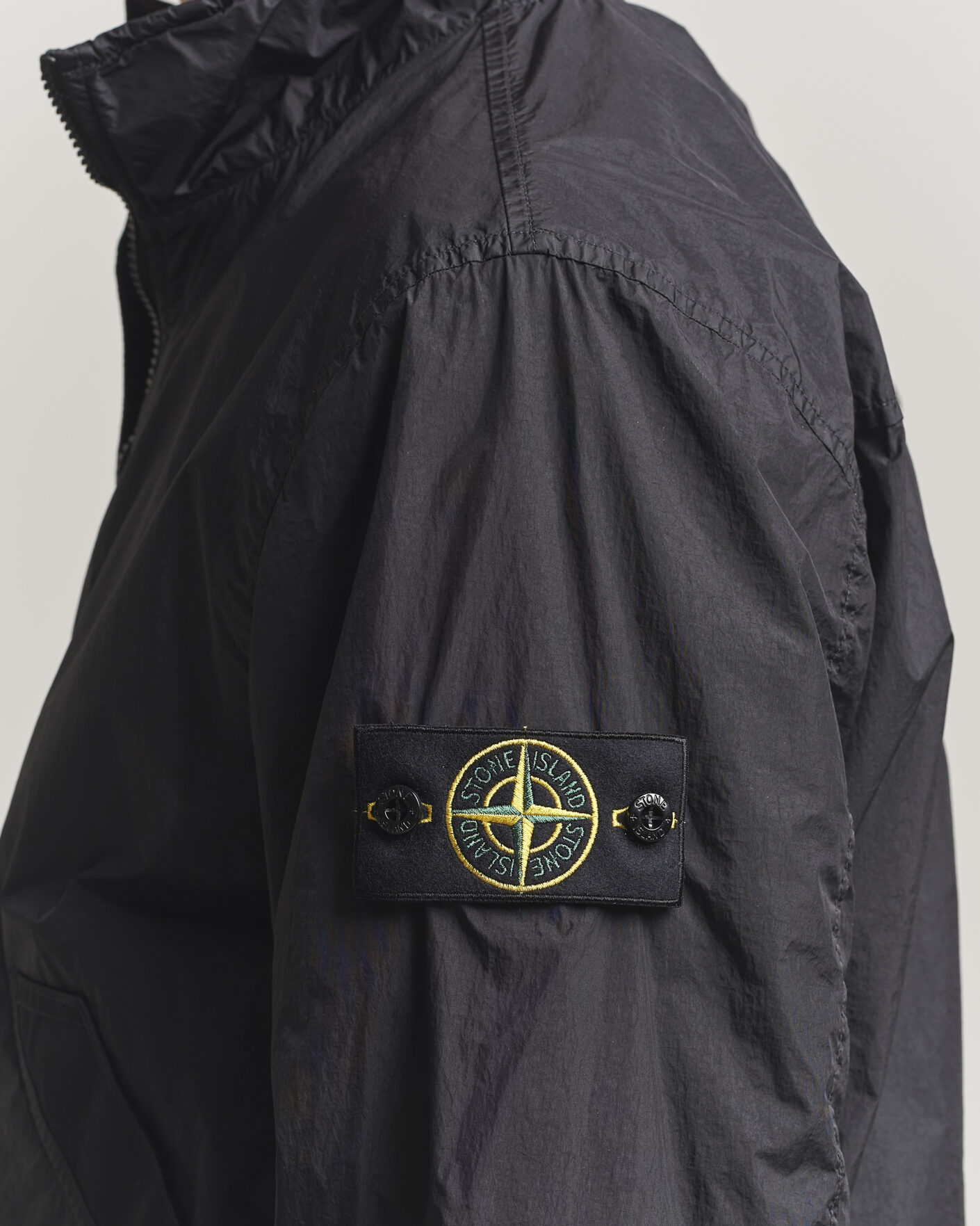 Mies | Takit | Stone Island | Crinkle Reps Short Jacket Black