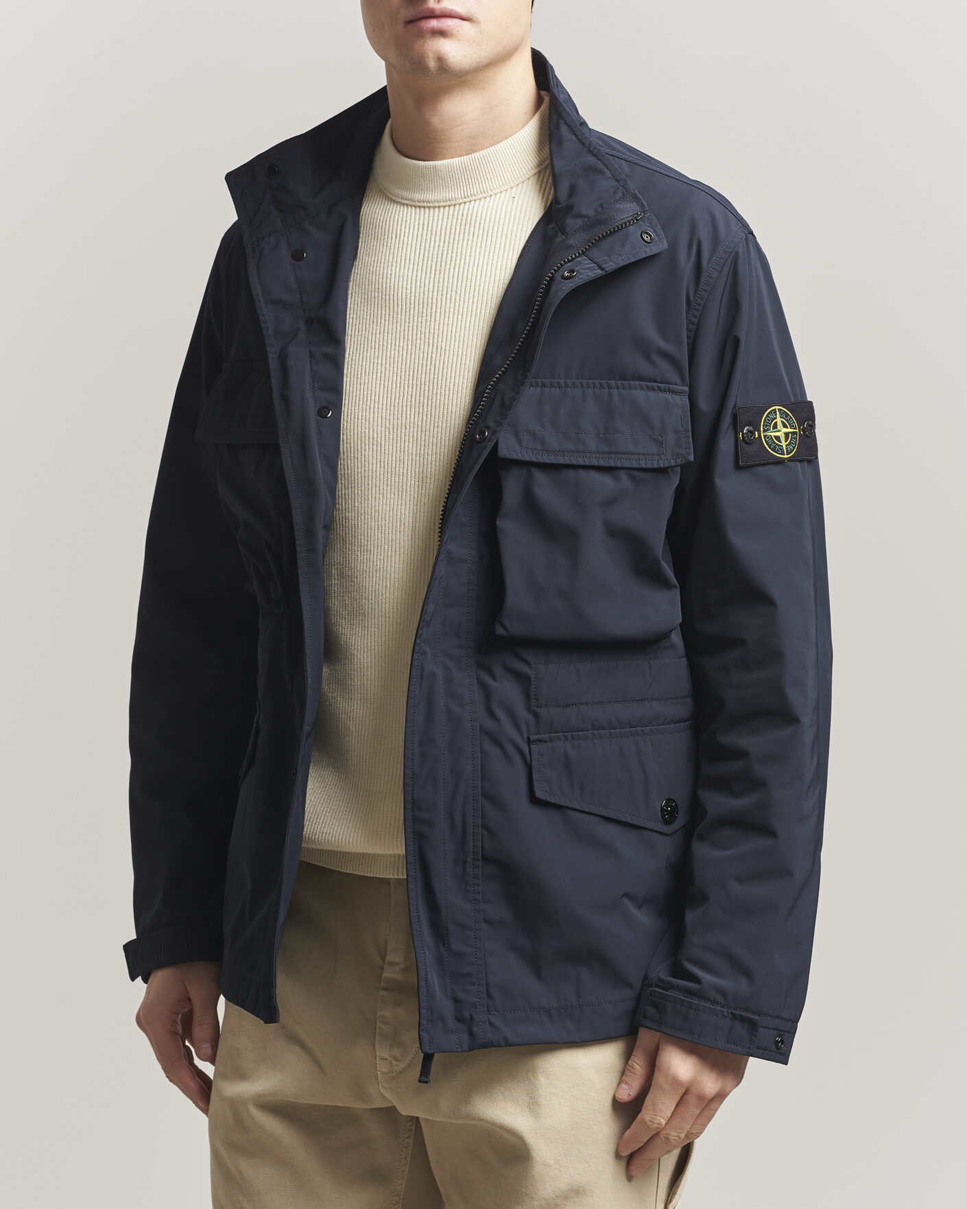 Mies | Takit | Stone Island | Micro Twill Field Jacket Navy