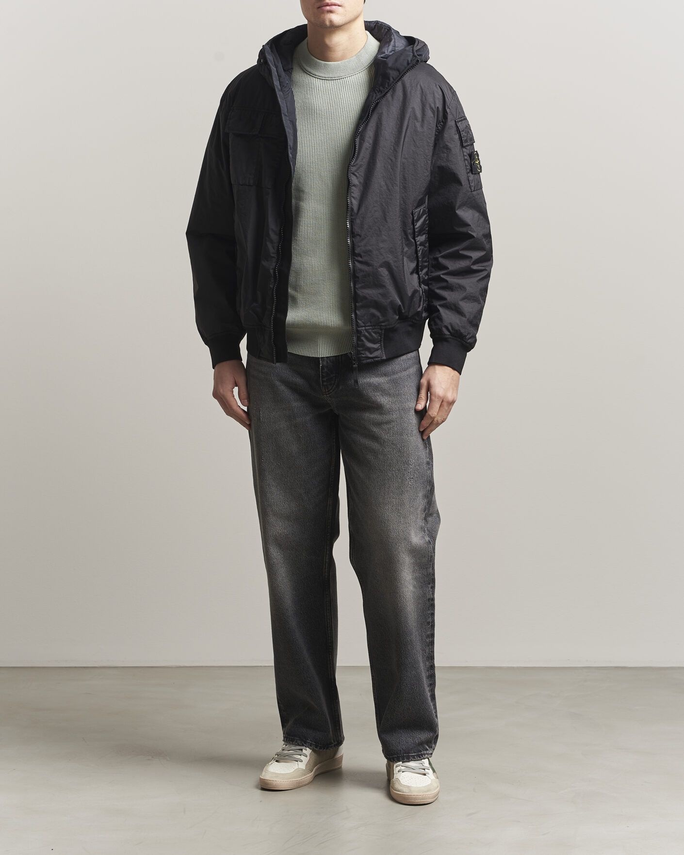 Mies | Takit | Stone Island | Membrana 3L Hood Jacket Black