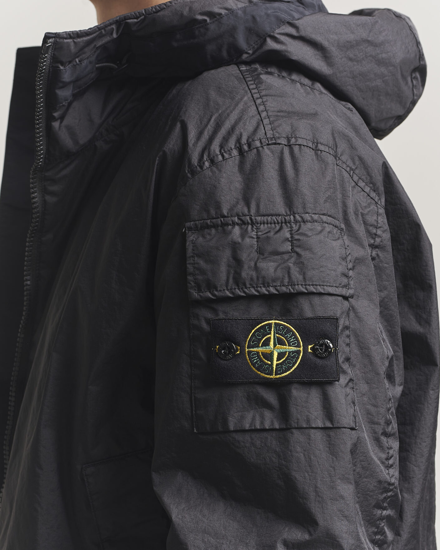Mies | Takit | Stone Island | Membrana 3L Hood Jacket Black