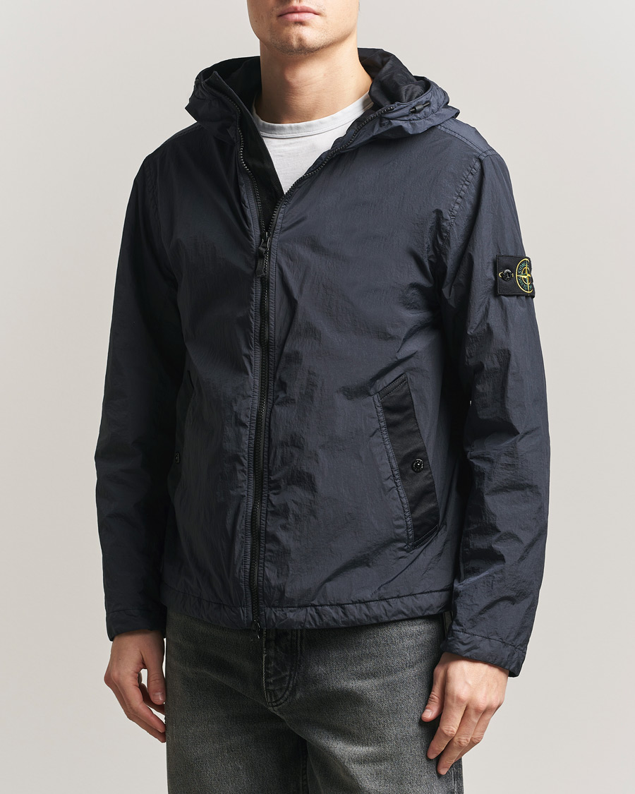 Mies | Takit | Stone Island | Crinkle Reps Padded Hood Jacket Navy