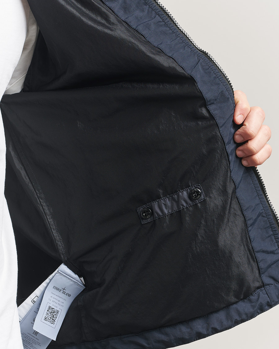 Mies | Takit | Stone Island | Crinkle Reps Padded Hood Jacket Navy