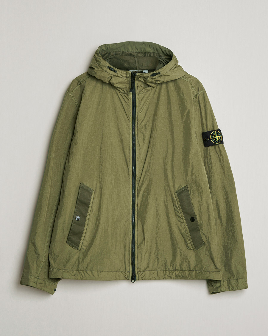 Mies | Takit | Stone Island | Crinkle Reps Padded Hood Jacket Military Green