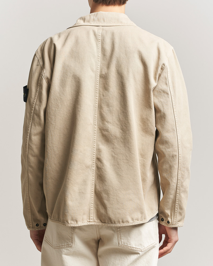 Mies | Takit | Stone Island | Organic Panama Cotton Shirt Jacket Desert