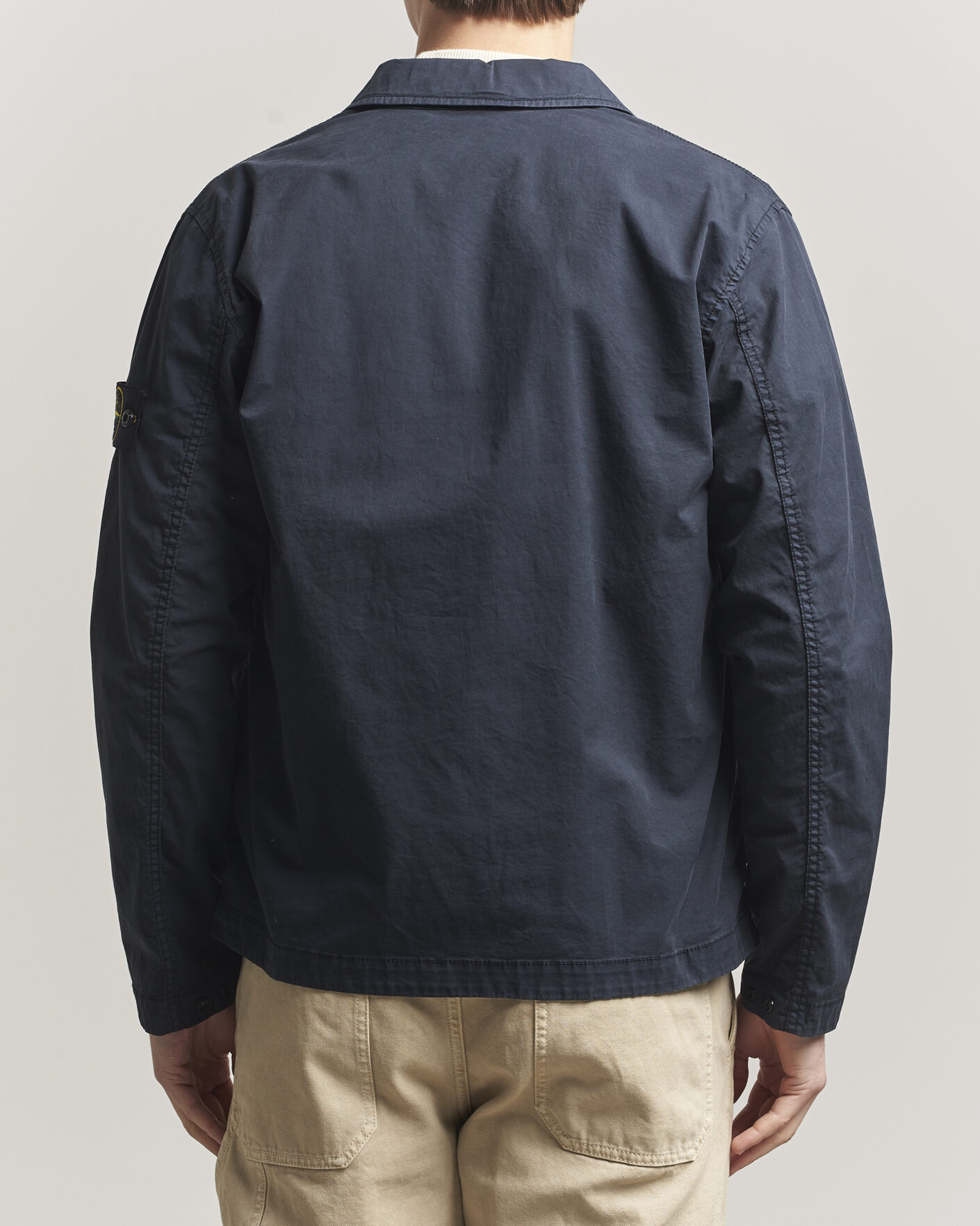 Mies | Takit | Stone Island | Organic Cotton Twill Overshirt Navy