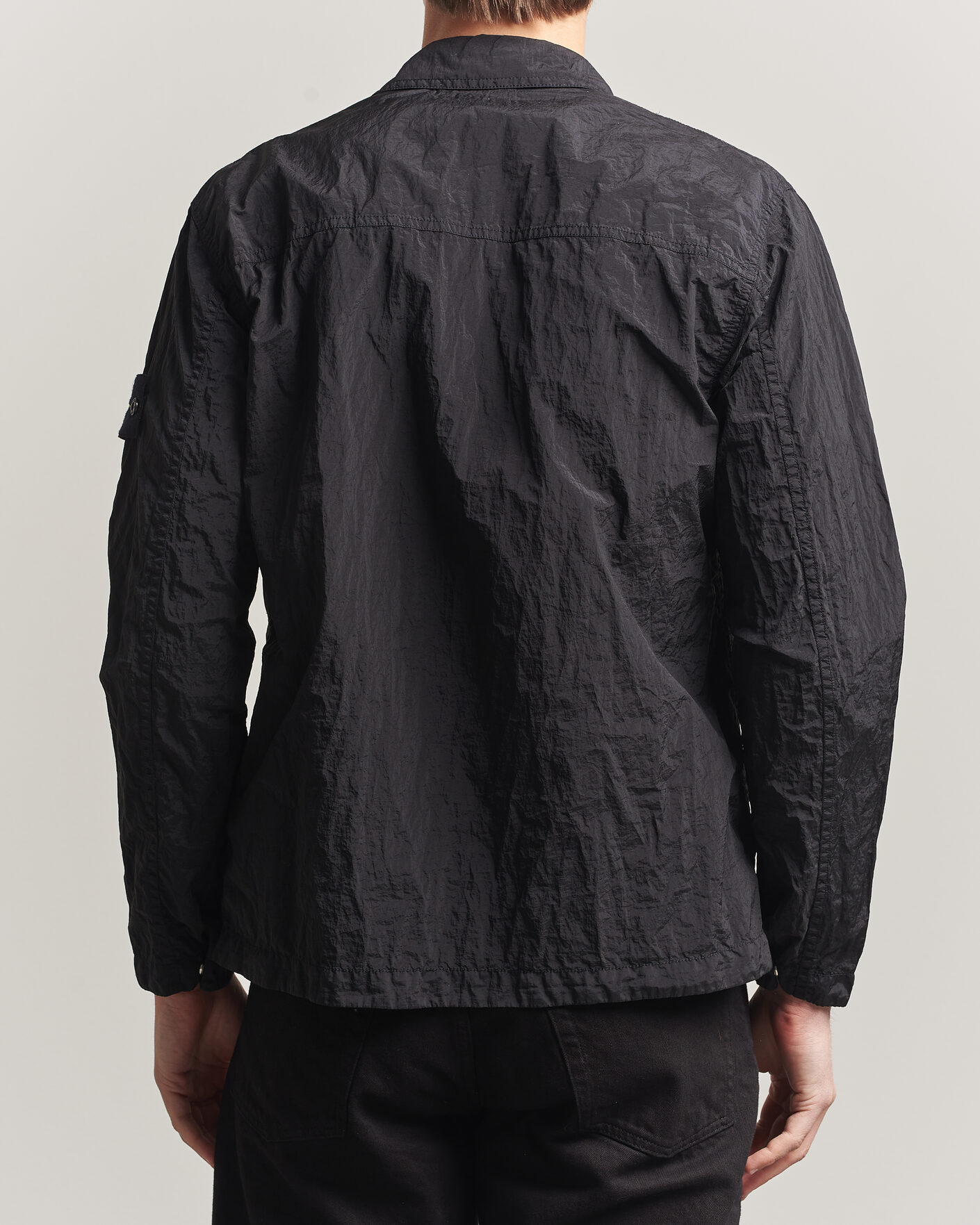 Mies | Kauluspaidat | Stone Island | Nylon Metal Zip Overshirt Black