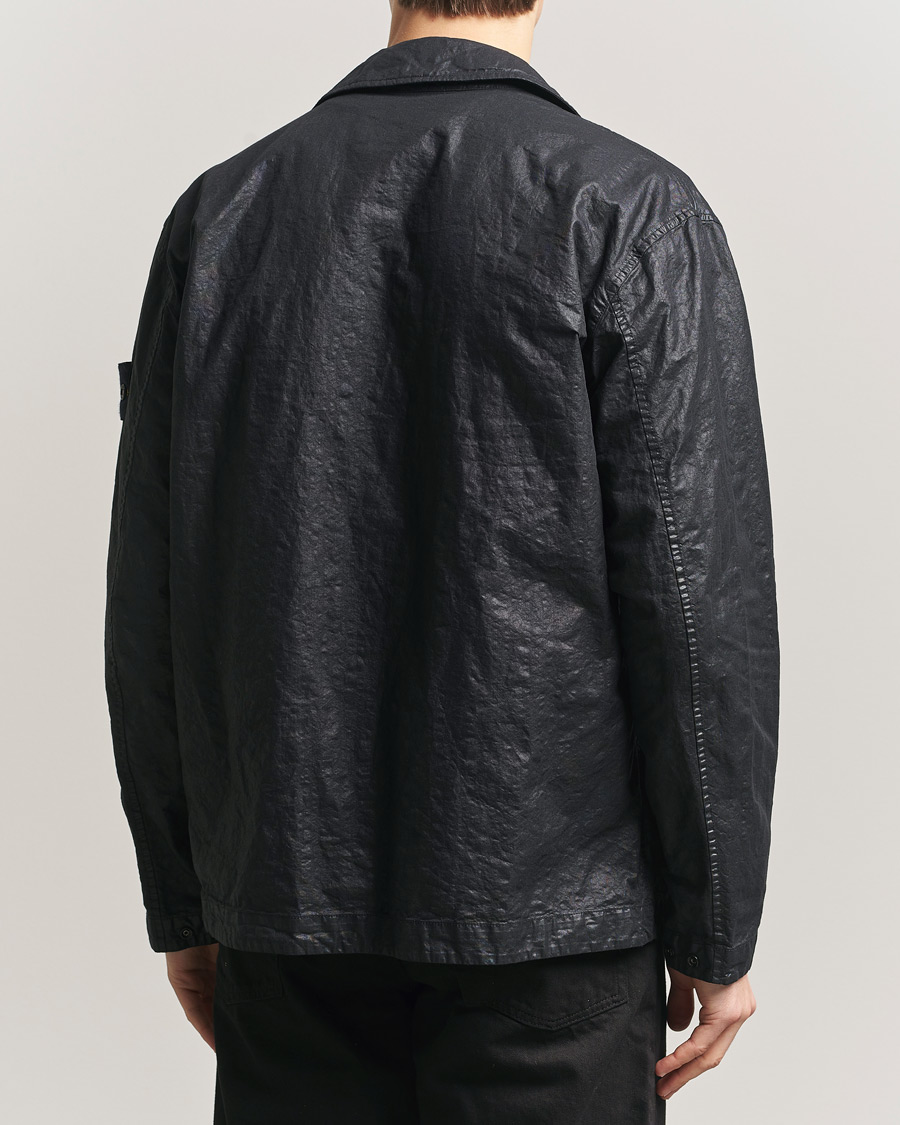 Mies | Kauluspaidat | Stone Island | Garment Dyed Nylon Zip Overshirt Black
