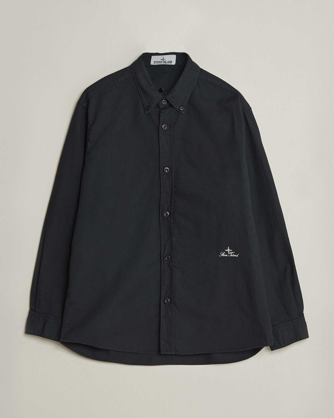 Mies | Kauluspaidat | Stone Island | Organic Cotton Oxford Shirt Navy