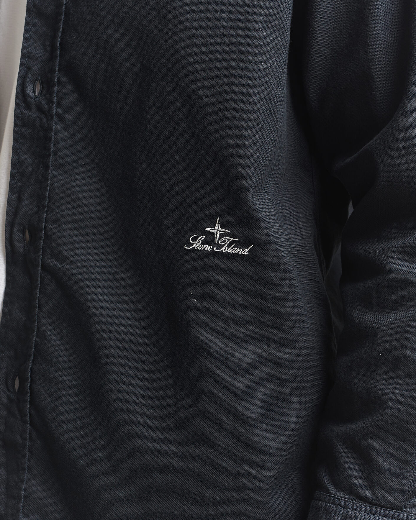 Mies | Kauluspaidat | Stone Island | Organic Cotton Oxford Shirt Navy