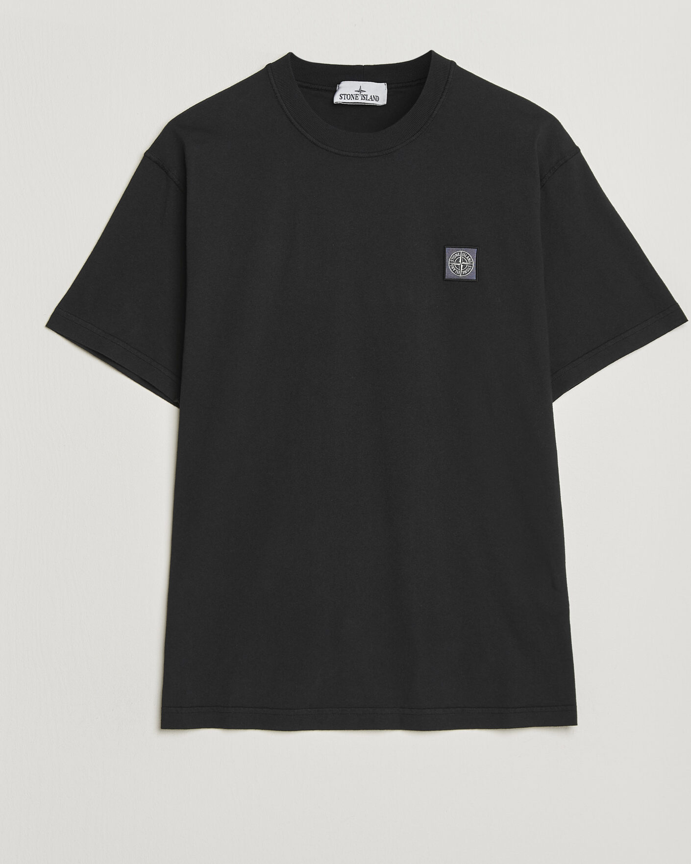Mies | T-paidat | Stone Island | Organic Cotton Fissato Effect T-Shirt Black