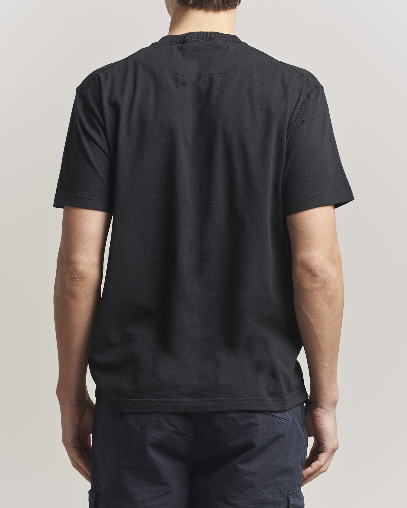 Mies | T-paidat | Stone Island | Organic Cotton Fissato Effect T-Shirt Black