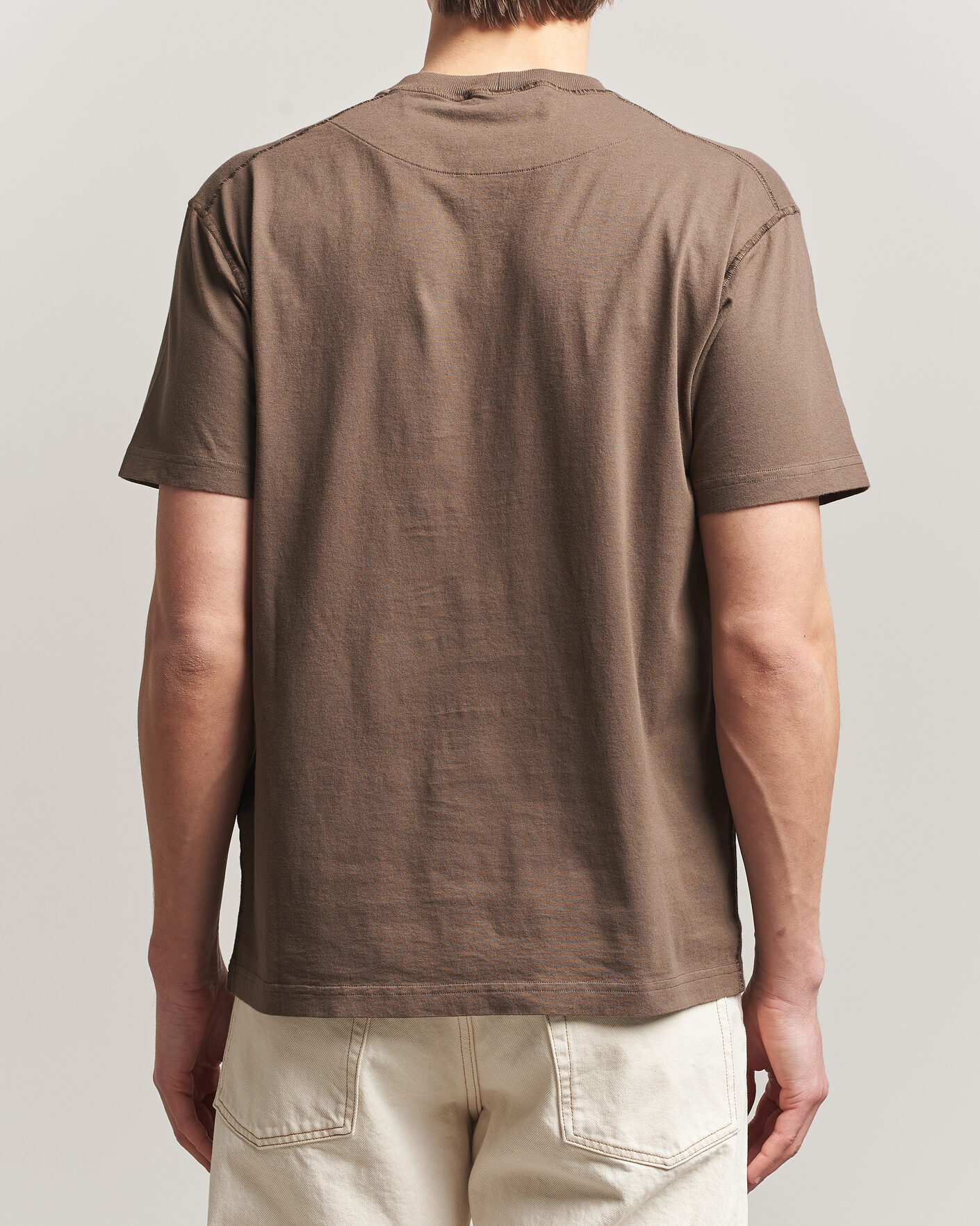 Mies | T-paidat | Stone Island | Organic Cotton Fissato Effect T-Shirt Umber