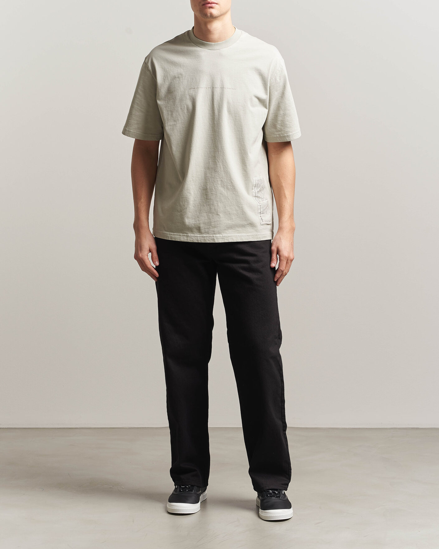Mies | T-paidat | Stone Island | Combed Cotton Jersey Printed T-Shirt Pearl Grey
