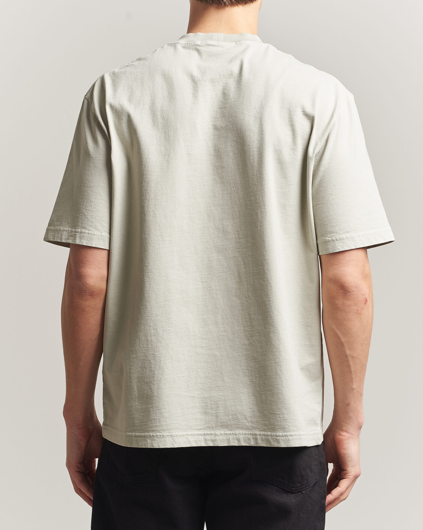 Mies | T-paidat | Stone Island | Combed Cotton Jersey Printed T-Shirt Pearl Grey