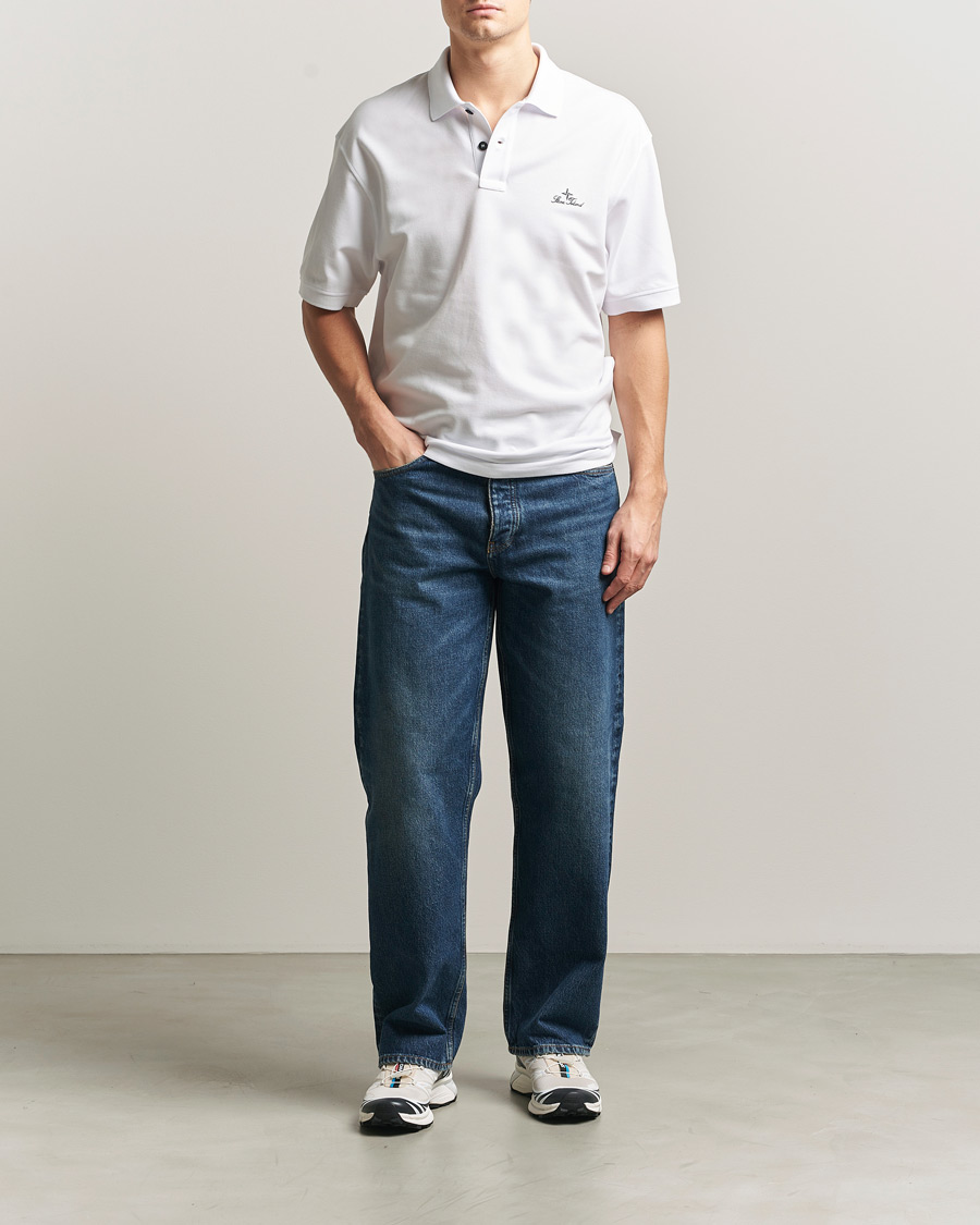 Mies | Pikeet | Stone Island | Organic Cotton Pique White