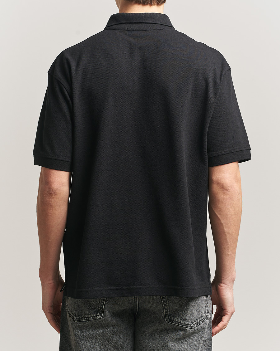 Mies | Pikeet | Stone Island | Organic Cotton Pique Black
