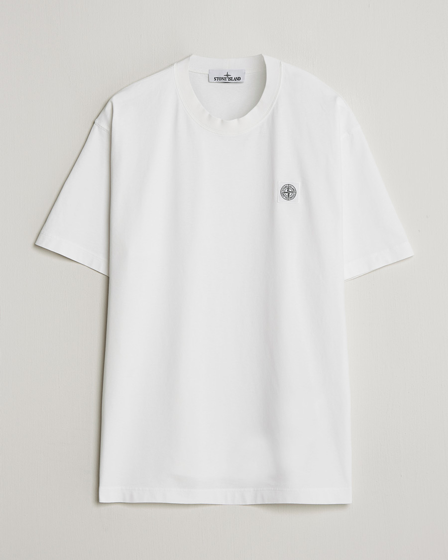 Mies | T-paidat | Stone Island | Combed Organic Cotton T-Shirt White