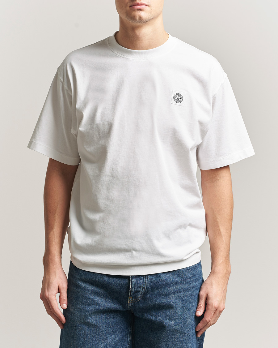 Mies | T-paidat | Stone Island | Combed Organic Cotton T-Shirt White