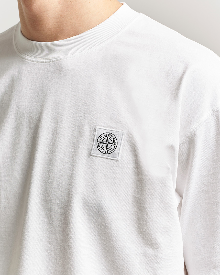 Mies | T-paidat | Stone Island | Combed Organic Cotton T-Shirt White