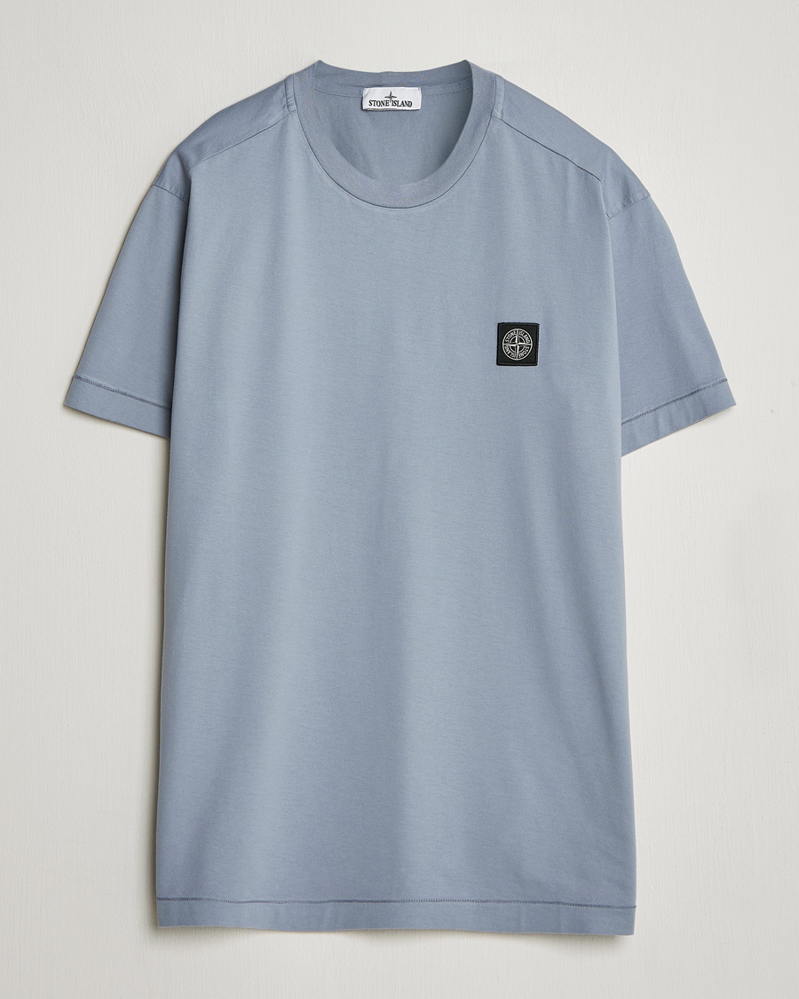 Mies | T-paidat | Stone Island | Garment Dyed Cotton Jersey T-Shirt Dark Blue