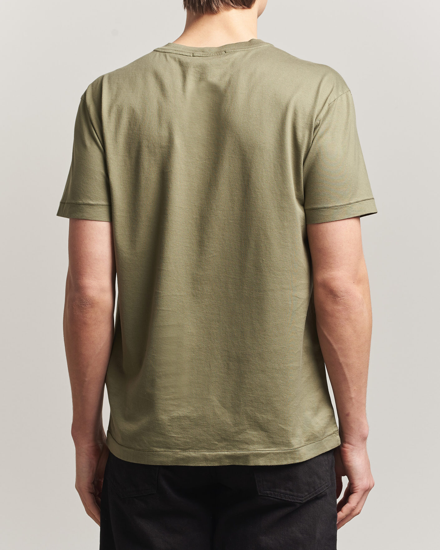 Mies | T-paidat | Stone Island | Garment Dyed Cotton Jersey T-Shirt Military Green