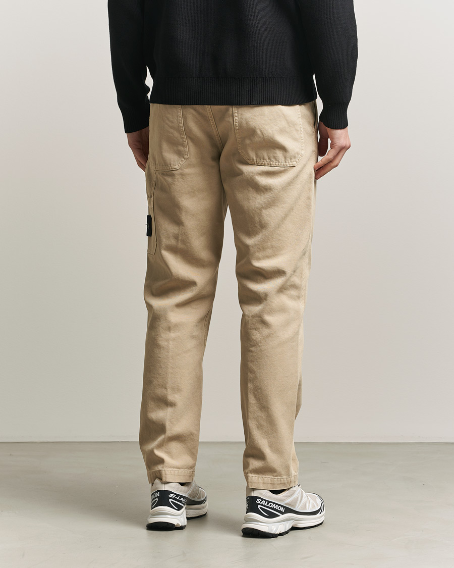 Mies | Housut | Stone Island | Organic Panama Cotton Trousers Desert