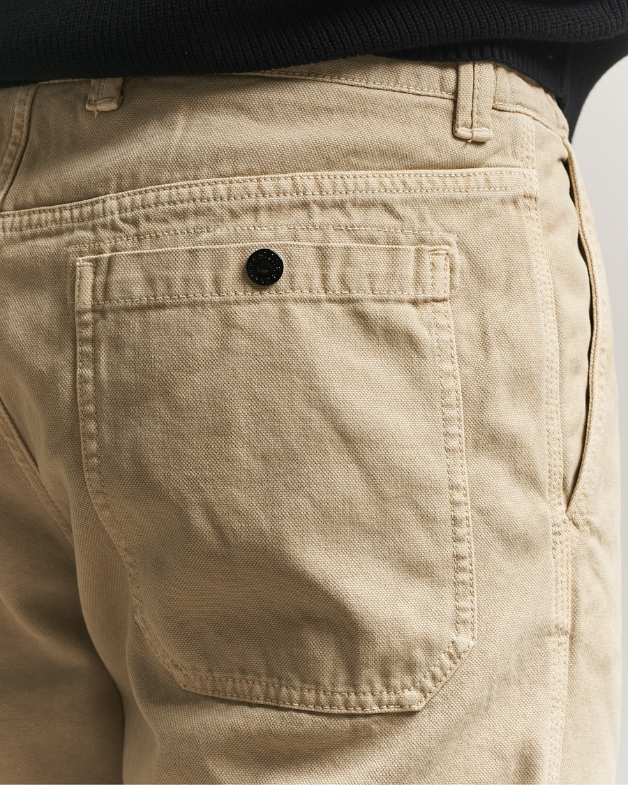 Mies | Housut | Stone Island | Organic Panama Cotton Trousers Desert