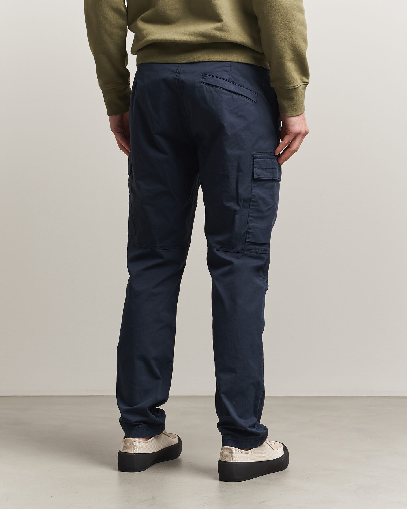 Mies | Housut | Stone Island | Stretch Cotton Twill Cargo Trousers Navy