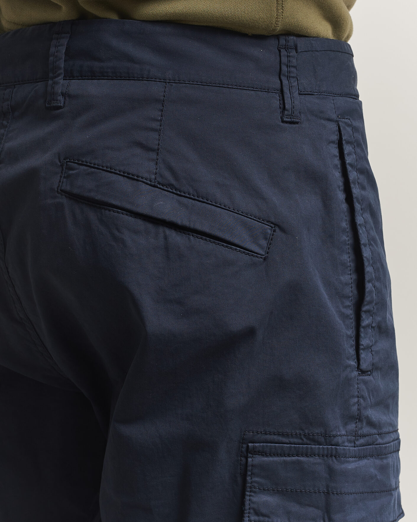 Mies | Housut | Stone Island | Stretch Cotton Twill Cargo Trousers Navy